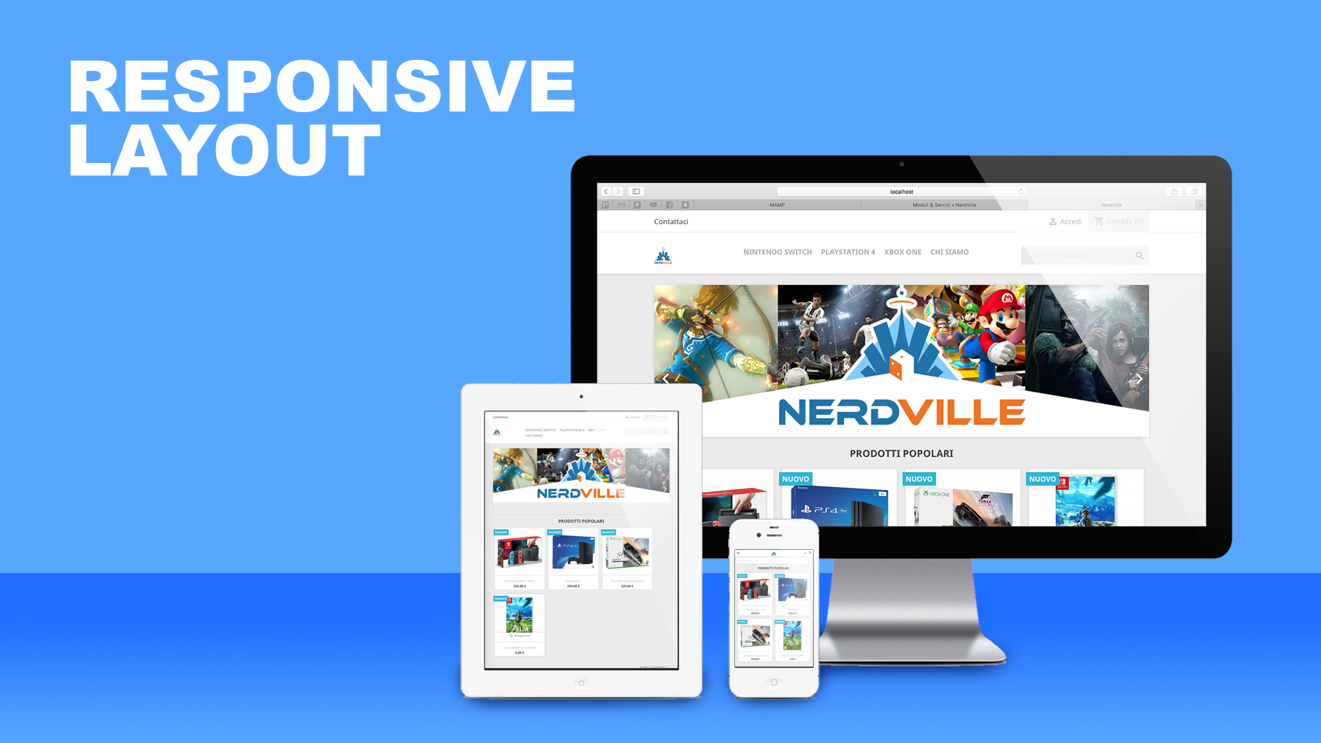 Sito web responsive Nerdville