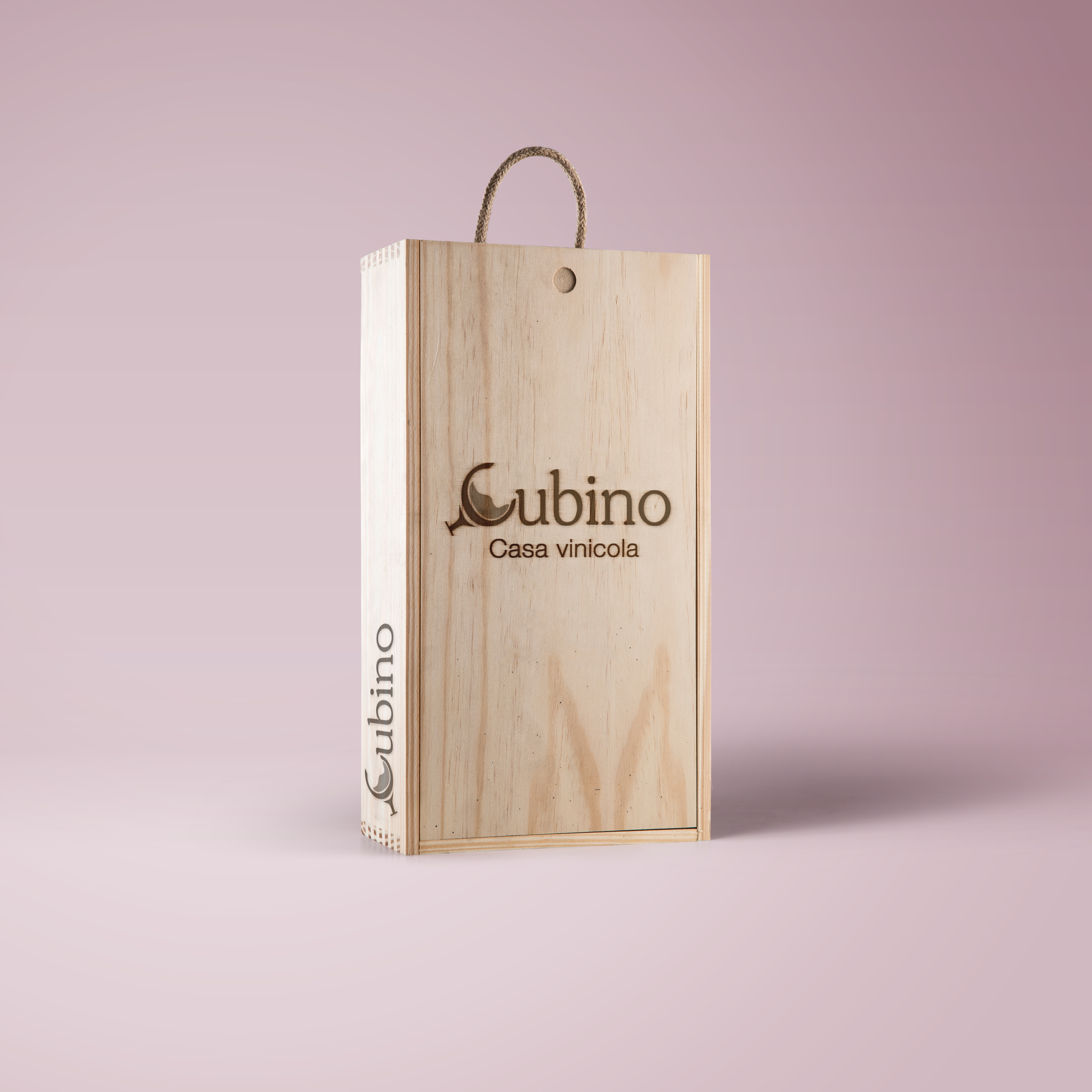 Scatola confezione in legno Cubino